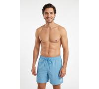 Badeshorts REEBOK "Yale", Herren, Gr. L, N-Gr, blau (warped blau), Microfaser, Polyester, clean, unifarben, Badehosen Badeshorts, mit Kordelzug und elastischem Bund, mit Logo, basic (29862631-L) warpe