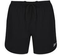 Badeshorts REEBOK "Yale", Herren, Gr. L, N-Gr, schwarz, Microfaser, Polyester, clean, unifarben, Badehosen Badeshorts, mit Kordelzug und elastischem Bund, mit Logo, basic (12330539-L) schwarz