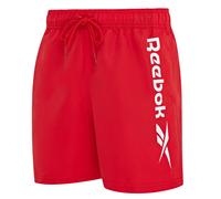 Badeshorts REEBOK "Yestin", Damen, Gr. XL (7), N-Gr, vector rot, Microfaser, Obermaterial: 100% Polyester, bedruckt, unifarben, Badehosen Badeshorts, mit Kordelzug und elastischem Bund, mit Logo, basi