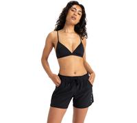 Badeshorts ROXY "ROXY CLASHORT SLEEVEICS 5 INCH BS", Damen, Gr. XL (42), N-Gr, grau (anthrazit), Obermaterial: 92% Polyester, 8% Elasthan, Badehosen Badeshorts, aus Polyester und Elasthan, erhältlich 