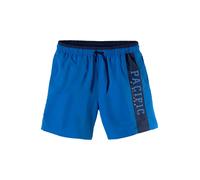 Badeshorts S.OLIVER, Herren, Gr. S (46/48), N-Gr, blau, Polyester, unifarben mit Farbeinsatz, Badehosen Badeshorts, in verschiedenen Unifarben (26836229-S) blau