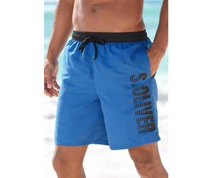 Badeshorts S.OLIVER, Herren, Gr. XL (54/56), Lang, blau (blau (langgröße)), Microfaser, Polyester, Badehosen Badeshorts (40500835-XL) blau (langgröße)