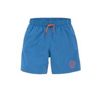 Badeshorts S.OLIVER, Kinder, Gr. 122/128, N-Gr, blau, Polyester, Badehosen Badeshorts, mit seitlichem Logodruck (71078732-122) blau