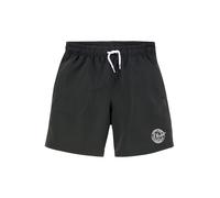 Badeshorts S.OLIVER, Kinder, Gr. 170/176, N-Gr, schwarz, Polyester, Badehosen Badeshorts, mit seitlichem Logodruck (72199546-170) schwarz