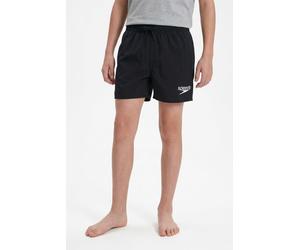 Badeshorts SPEEDO "Bade-Shorts JOHN für Jungs", Jungen, Gr. M (122/128), N-Gr, schwarz, Gewirkt, Obermaterial: 100% Nylon, Badehosen Badeshorts, für Kinder und Jugendliche, mit Gesäßtasche mit Abfluss