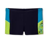 Badeshorts SPEEDO "DIVE AQUASHORT BLK/GRN", Jungen, Gr. 128 (122), N-Gr, bunt (blk, grn), Obermaterial: 80% Polyester, 20% Elasthan, Badehosen Badeshorts (75148455-128) blk, grn