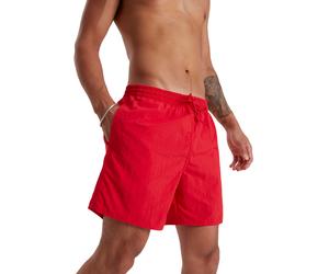 Badeshorts SPEEDO "Mens Essential 16" Watershort", Herren, Gr. XL, N-Gr, rot, Obermaterial: 100% Polyamid. Futter: 100% Polyester, Badehosen Badeshorts, mit seitlichem Taschenentwässerungssystem (7164