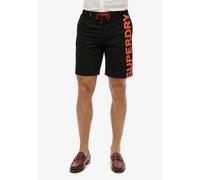 Superdry Herren Klassische 48-cm-Boardshorts mit Logo Schwarz M