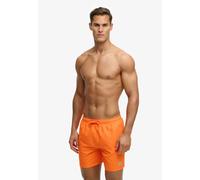 Badeshorts SUPERDRY "ESSENTIAL 16 SWIM SHORT", Gr. XL, N-Gr, orange sorbet, Web, Polyester, unifarben, Badehosen Badeshorts, Kunstfaser, relaxed fit (56535319-XL) orange sorbet