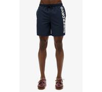 Superdry Herren 43,2 cm Sport-Badeshorts mit Grafik Marineblau L
