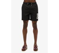 Badeshorts SUPERDRY "SPORTSWEAR LOGO 17 SWIM SHORT", Herren, Gr. XXL, N-Gr, schwarz, Web, Polyester, bedruckt, Badehosen Badeshorts (44270235-XXL)