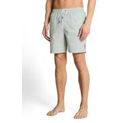 Badeshorts TOM TAILOR DENIM, Herren, Gr. S, N-Gr, grün mint geometrical print, Web, Polyester, bedruckt, gemustert, Badehosen Badeshorts, Schwimmshorts mit Allover-Print (18352716-S) grün mint geometr