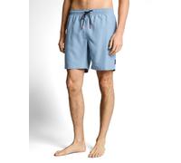 Badeshorts TOM TAILOR, Gr. M, N-Gr, mountain spring blau, Web, Polyester, Badehosen Badeshorts, unifarben, mit Gummizug und Kordel (40864201-M) mountain spring blau