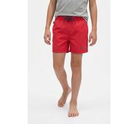 Badeshorts TROLLKIDS "Kids Balestrand Shorts", Kinder, Gr. 140, N-Gr, rot (bright rot, mystic blau), Web, Obermaterial: 100% Polyamid. Futter: 100% Polyester, Badehosen Badeshorts, mit UV-Schutzfaktor