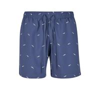 Badeshorts URBAN CLASSICS "Urban Classics Herren Embroidery Swim Shorts", Herren, Gr. 5XL, US-Größen, vintageblau, frostmint, 100% Polyester, Badehosen Badeshorts (30800123-5XL) vintageblau, frostmint