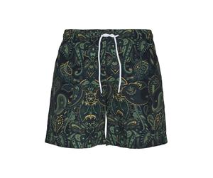 Badeshorts URBAN CLASSICS "Urban Classics Herren Paisley Swim Shorts", Herren, Gr. S, US-Größen, paisley, 100% Polyester, Badehosen Badeshorts (81254106-S) paisley