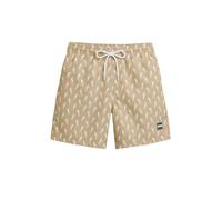 Urban Classics Badeshorts Pattern – schnelltrocknend mit Innenslip und Taschen – 3XL Beige Seahorse