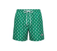 Urban Classics Badeshorts Pattern – schnelltrocknend, Innenslip & Taschen – 4XL brightgrünseahorse