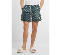 Urban Classics Herren Swim Shorts - Schnelltrocknende Badehose mit Innenslip und Taschen für Strand Pool Urlaub und sportliche Aktivitäten,Darkgreenseahorse,5XL