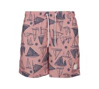 Urban Classics Badehose Pattern Swim Shorts Yacht Aop Lachs-6XL