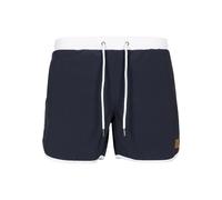 Urban Classics Herren Swimshorts Retro – schnelltrocknend, Polyester, Kordelzug, Navy/White, XL