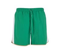 Badeshorts URBAN CLASSICS "Urban Classics Retro Look Swim Shorts", Herren, Gr. L, US-Größen, grün (froggrün), 100% Nylon, Badehosen Badeshorts (11794765-L) froggrün