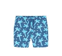 Badeshorts Webware LSF40+ Palmen air - Aqua 104