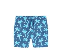 Badeshorts Webware LSF40+ Palmen air - Aqua 98