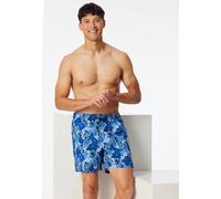 Badeshorts Webware recycelt Blumen mehrfarbig- Aqua 4