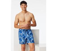 Badeshorts Webware recycelt Blumen mehrfarbig- Aqua 5