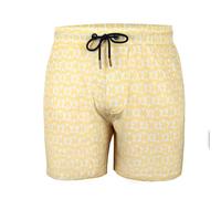 Badeshorts YEAZ "Badeshorts SEASHEY", Herren, Gr. XL, US, gelb, Obermaterial: 97% Polyester PES. 3% Elasthan EL., Badehosen Badeshorts (63404458-XL) gelb