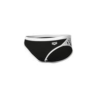 ARENA Herren Men's Icons Solid Swim Briefs Professional Training Swimsuit Sports Trunk Schwimm-Slips, Schwarz/Weiß, 30