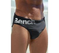 Badeslip BENCH., Herren, Gr. 6, N-Gr, schwarz, Recycling-Polyamid, kontrastfarbene Details, unifarben, Badehosen, mit Bench-Schriftzug (55698729-6) schwarz