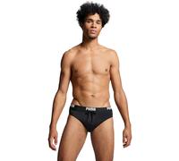 Badeslip PUMA "PUMA SWIM MEN LOGO SWIM BRIEF", Herren, Gr. XL, N-Gr, schwarz, Web, Obermaterial: 80% Baumwolle, 20% Elasthan, unifarben, Badehosen, mit elastischem Logobund (10417747-XL) schwarz