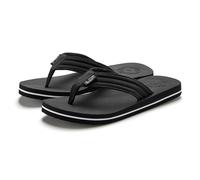 Badezehentrenner AUTHENTIC LE JOGGER "Badelatsche, Flip Flop, Badepantolette, Badeschlappe, Badeschuh", Damen, Gr. 43, schwarz, Obermaterial: 100% Textilmaterial. Decksohle: 100% Synthetik. Futter: 10