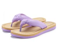 Badezehentrenner ELBSAND "Sandale, Badelatsche, Flip Flop, Mule, Pantolette, Badeschuh", Damen, Gr. 37, lila (flieder), Obermaterial: 100% Textilmaterial. Decksohle: 100% Synthetik. Futter: 100% Texti