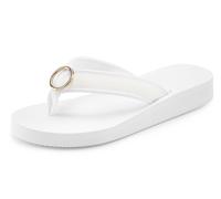 Badezehentrenner LASCANA Gr. 44, weiß Damen Schuhe Zehentrenner Dianette (97176305-44) weiß