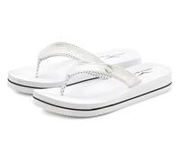 Badezehentrenner VENICE BEACH "Sandale, Badeschuh, Badelatsche, Flip Flop, Badeschlappe, Pantolette", Damen, Gr. 41, weiß, Obermaterial: 100% Textilmaterial. Decksohle: 100% Synthetik. Futter: 100% Te
