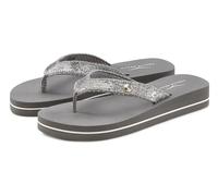 Badezehentrenner VENICE BEACH "Sandale, Badeschuh, Badelatsche, Flip Flop, Badeschlappe, Pantolette", Damen, Gr. 36, grau, Obermaterial: 100% Textilmaterial. Decksohle: 100% Synthetik. Futter: 100% Te