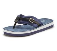 Badezehentrenner VENICE BEACH Gr. 39, blau (blau, schwarz) Damen Schuhe Strandaccessoires Sandale, Pantolette, Badeschuh, Flip Flop mit modischem Print VEGAN (38955263-39)