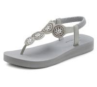 Badezehentrenner VENICE BEACH Gr. 44, grau Damen Schuhe Strandaccessoires Sandale, Pantolette, Badeschuh ultraleicht mit Glitzerdetails VEGAN (63323066-44)