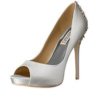 Badgley Mischka Kiara Damen-Pumps - Bequeme, leicht zu tragende Plateauabsätze, Weiss/opulenter Garten, 40 EU
