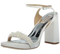 Badgley Mischka Women's Calida Heeled Sandal, Weiß (Soft White), 37 EU