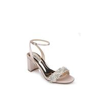 Badgley Mischka Women's Clara Heeled Sandal, Blush, 39-40 EU