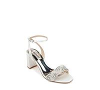 Badgley Mischka Women's Clara Heeled Sandal, Weiß (Soft White), 41-42 EU