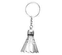 Badminton-Schlüsselanhänger, Schlüsselanhänger mit Metall-Badminton, Rucksack-Ornamente, Neuheit Schlüsselanhänger für Enthusiasten, Camping, Reisen