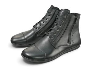 Bär Stiefelette Jason (Barfschuhe, Rindnappaleder) schwarz Herren, Größe Euro (US) 45