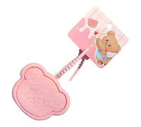 Bären-Geldbörse, Schlüsselanhänger, niedliche Bärenform, Silikon-Anime-Figuren-Geldbörse mit Reißverschluss, für Ohrringe und Ringe, kompakt für Spaß und Funktionalität, 6,7 x 8,2 cm, rose, Refer to