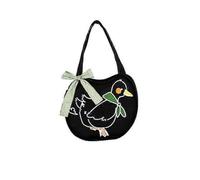 Bag，1 Pcs Women Canvas Shoulder Bag Duck Printing Zipper Cute for Mobile Phone Keys