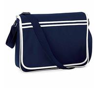 Bag Base - Umhängetasche - Retro Messenger BG71 - Unisex - Farbe Marineblau, blau, Einheitsgröße